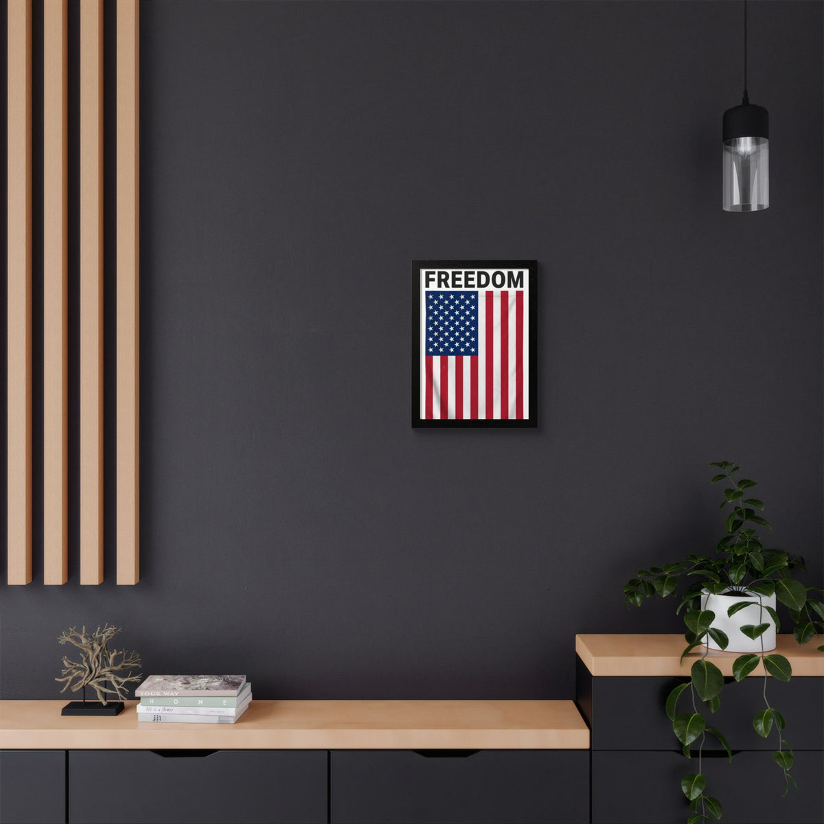 FREEDOM Framed Poster, Multi-Color