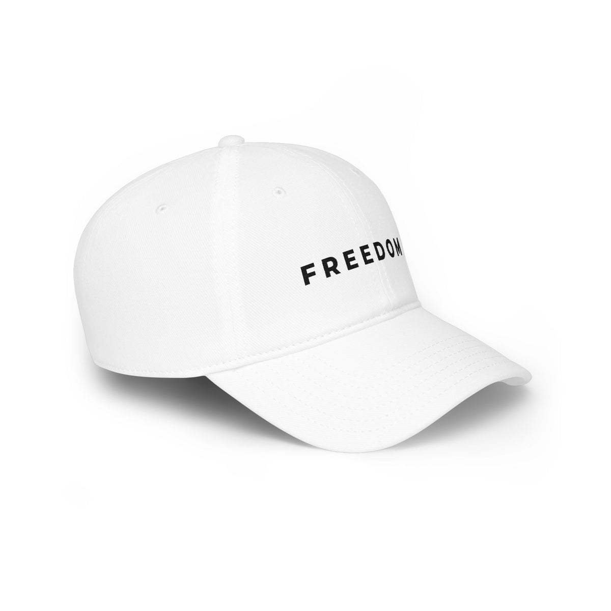 Freedom Embroidered Baseball Cap — Minimalist Patriotic Hat