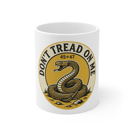 Don’t Tread On Me Coffee Mug – 11oz Gadsden Snake Design
