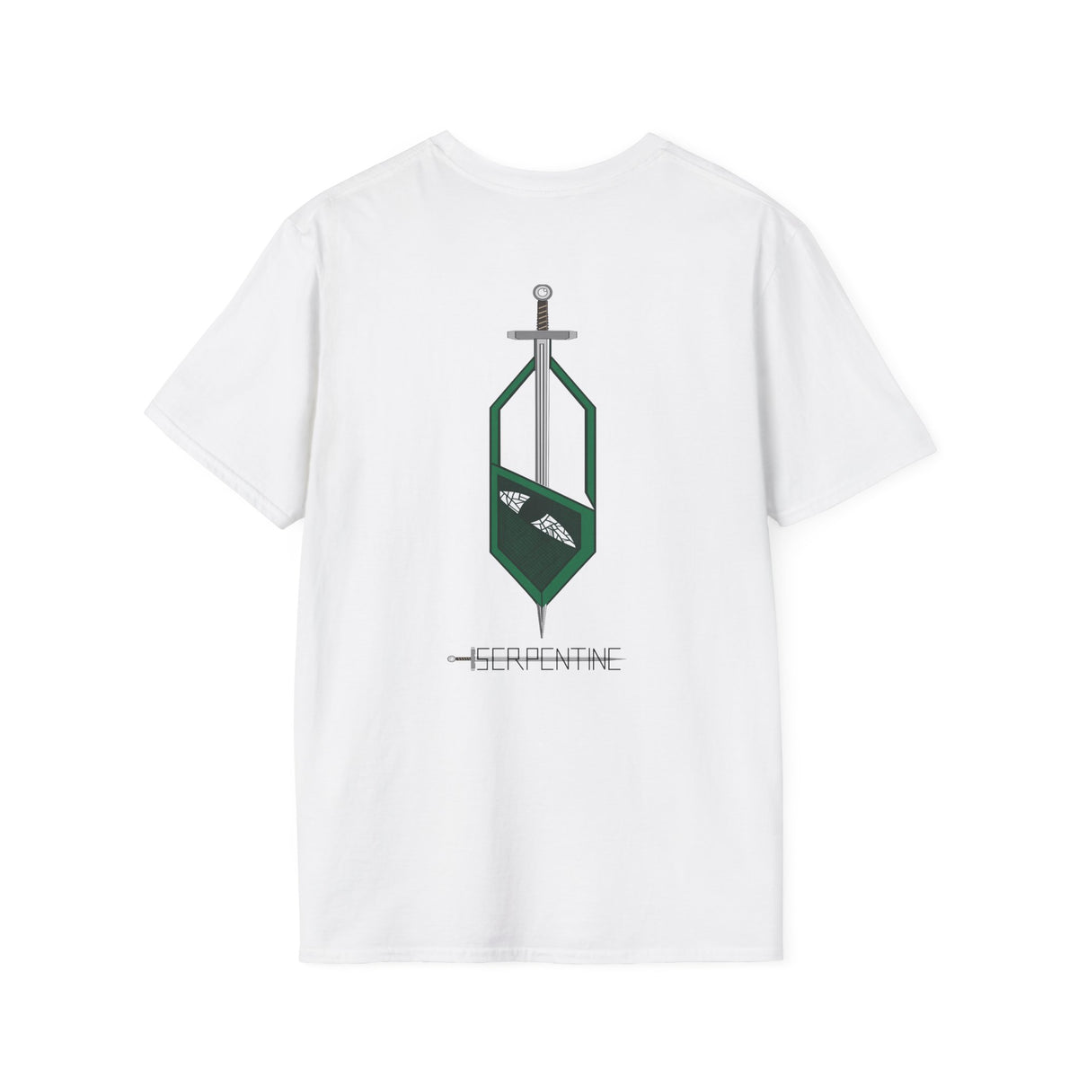 Serpentine House Crest T-Shirt — Slytherin-Inspired Green Emblem Tee