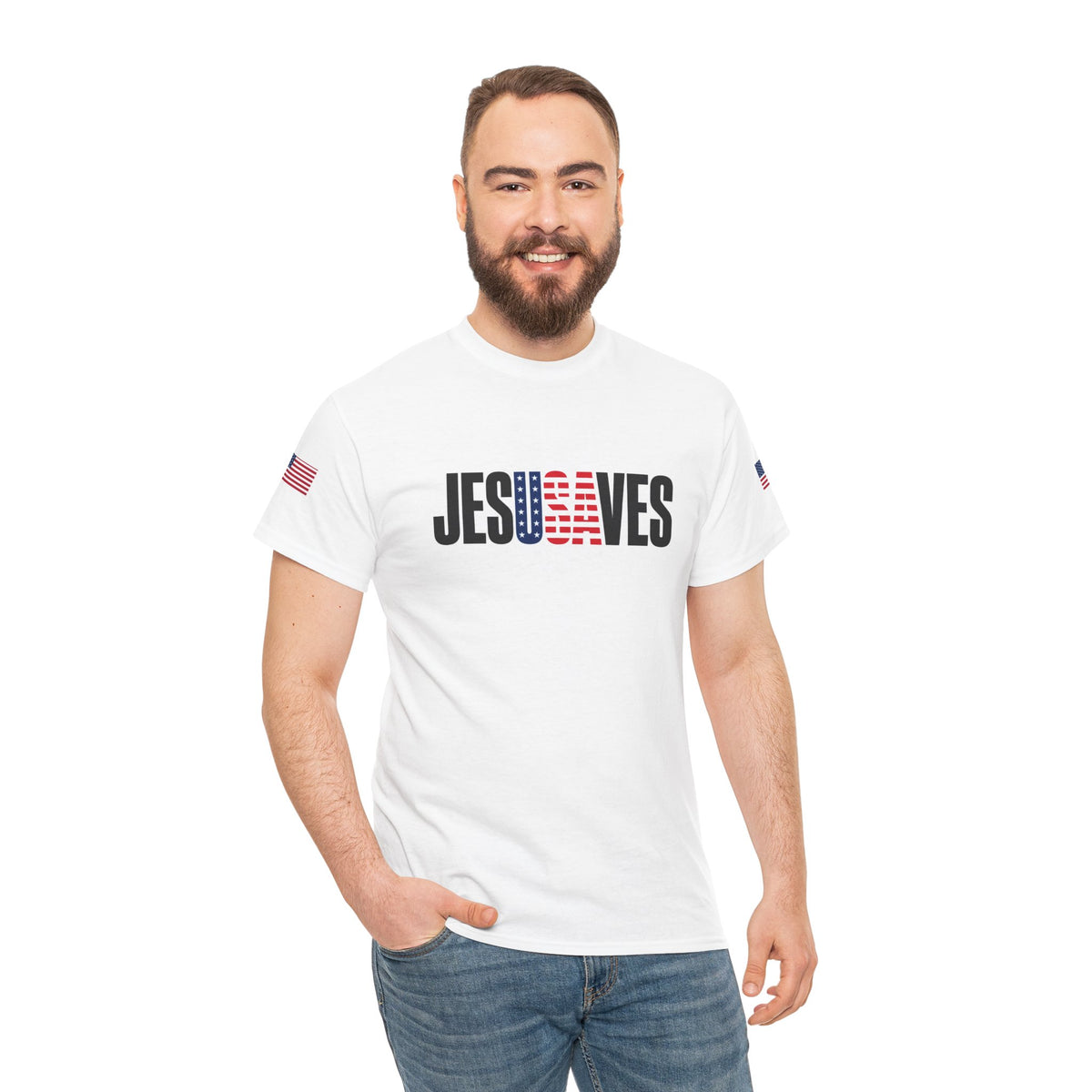 JESUSAVES Heavy Cotton Tee