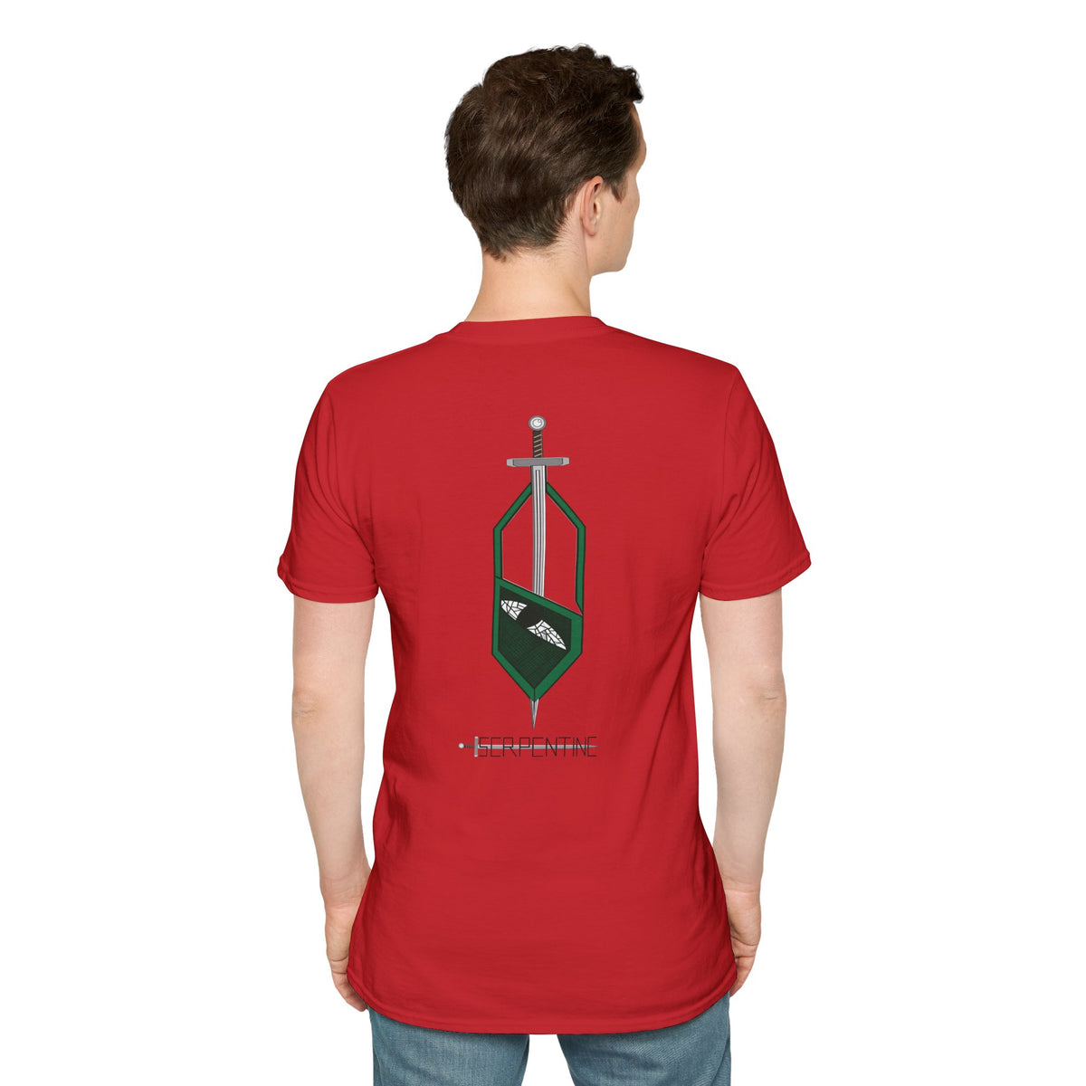 Serpentine House Crest T-Shirt — Slytherin-Inspired Green Emblem Tee