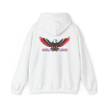 Patriotic Eagle Hoodie — Retro American Flag Wings Hooded Sweatshirt