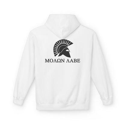 Molon Labe Spartan Helmet Midweight Softstyle Fleece Hoodie