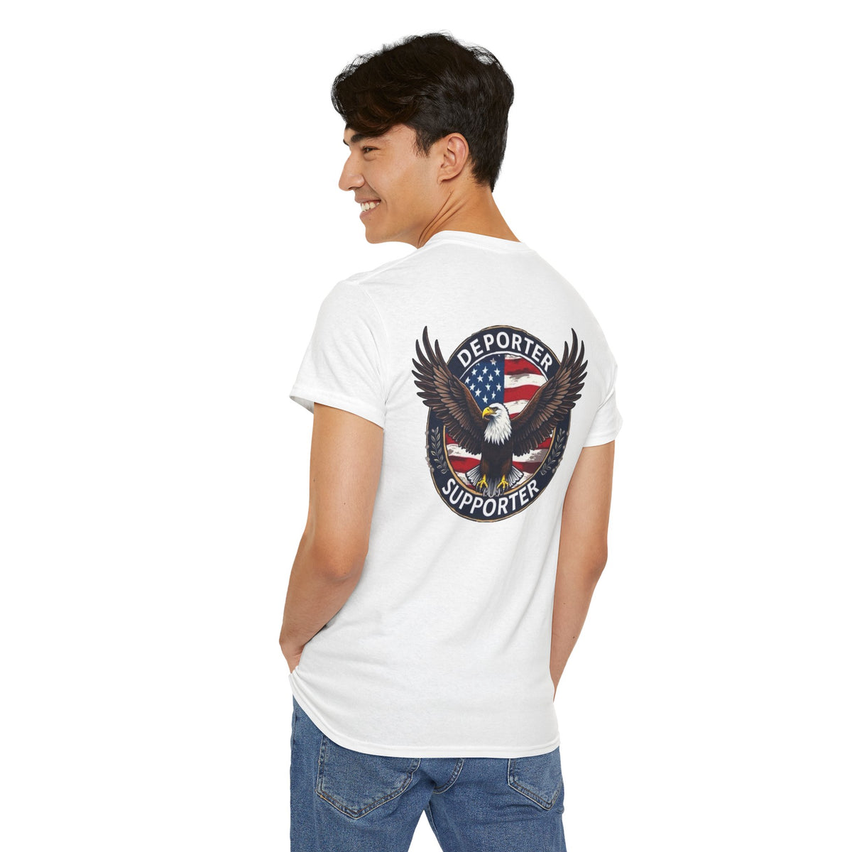 T-Shirt — "Deporter Supporter" Eagle Patriotic Graphic Tee