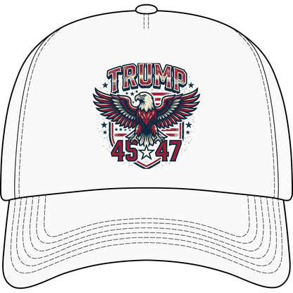 Trump 45→47 Eagle Trucker Hat