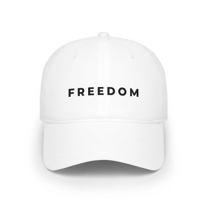 Freedom Embroidered Baseball Cap — Minimalist Patriotic Hat