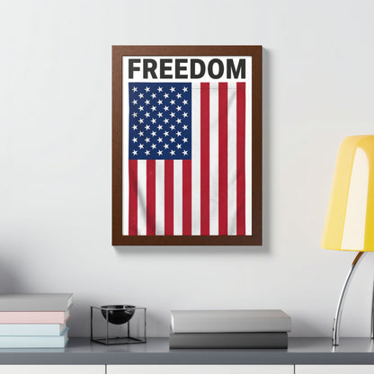 FREEDOM Framed Poster, Multi-Color