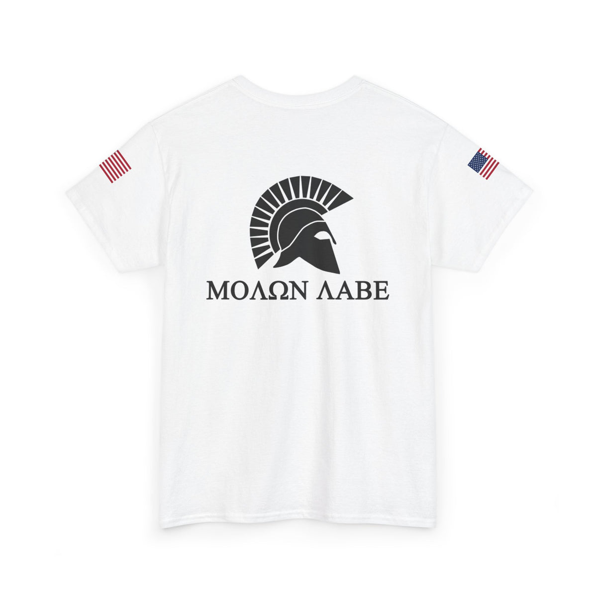 Molon labe (μολὼν λαβέ) Spartan Helmet t-shirt Heavy Cotton Tee