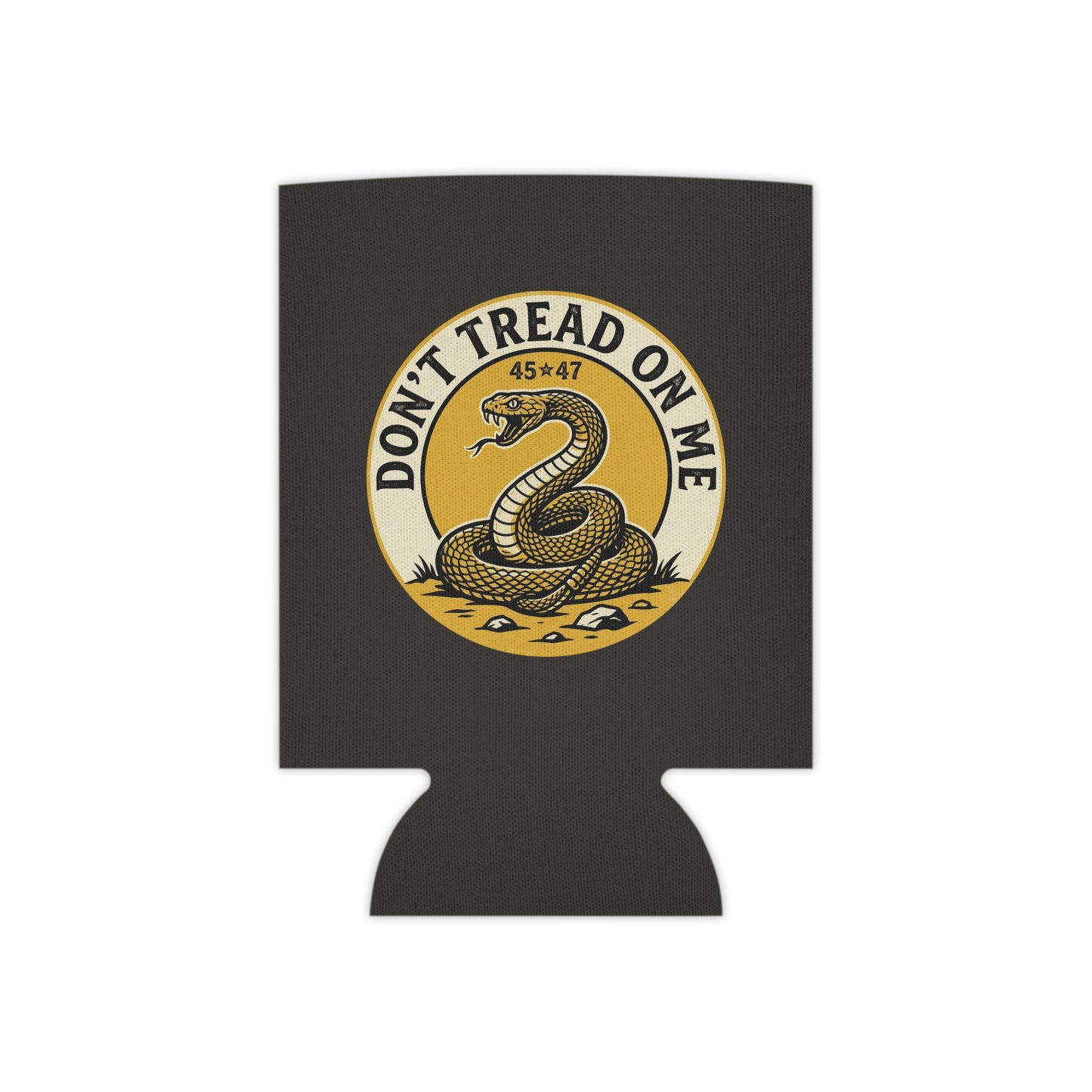 Can Cooler — "Don't Tread On Me" Gadsden Snake Can Cooler (Yellow/Black)