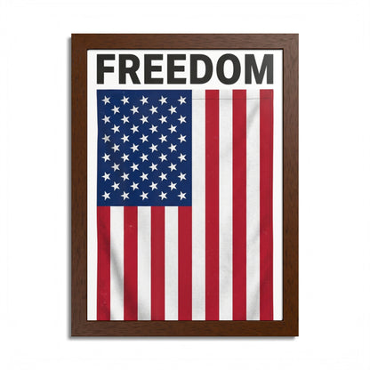 FREEDOM Framed Poster, Multi-Color