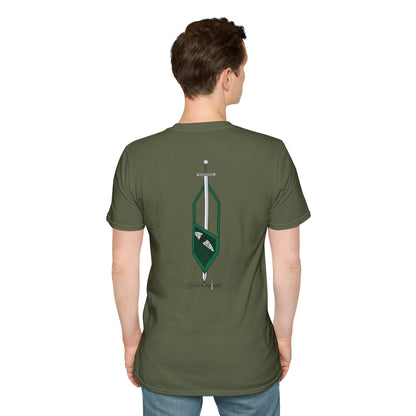 SERPENTINE Sword Crest T-Shirt — Medieval Banner Graphic Tee