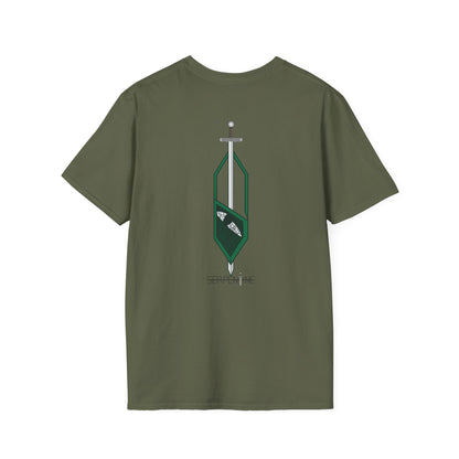SERPENTINE Sword Crest T-Shirt — Medieval Banner Graphic Tee
