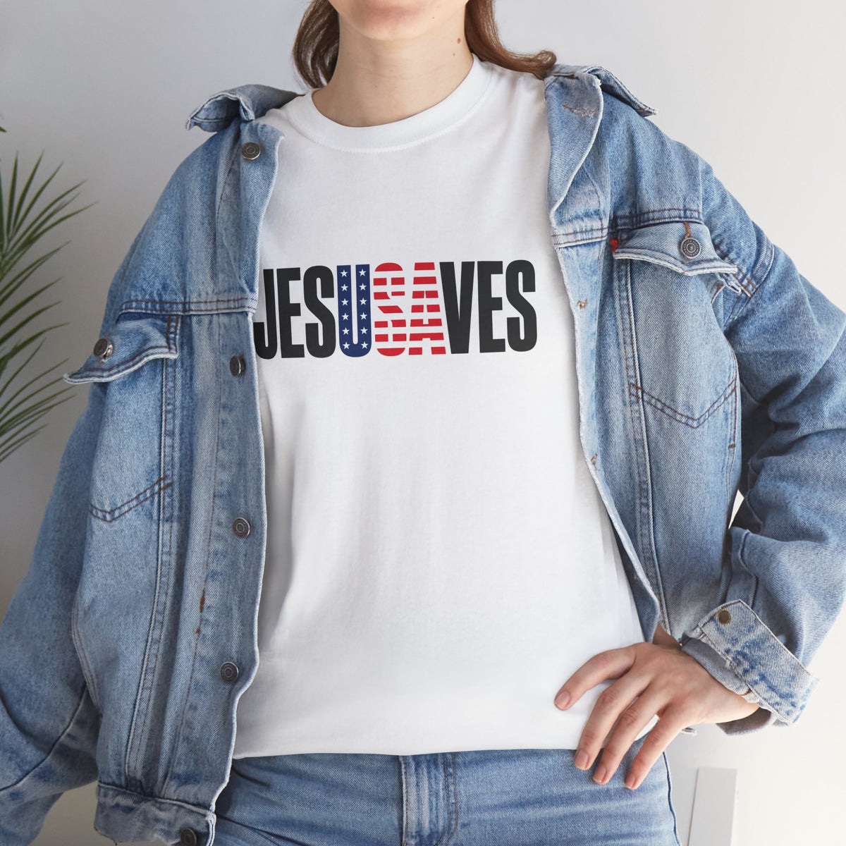 JESUSAVES Heavy Cotton Tee