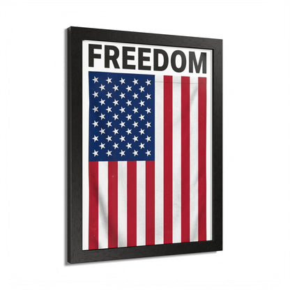 FREEDOM Framed Poster, Multi-Color